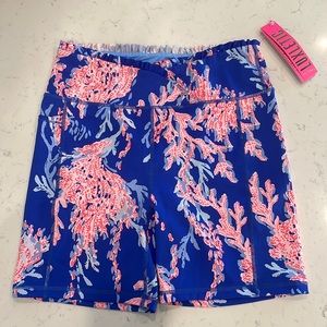 Lilly Pulitzer Weekender High-Rise Ruffle Bike Shorts